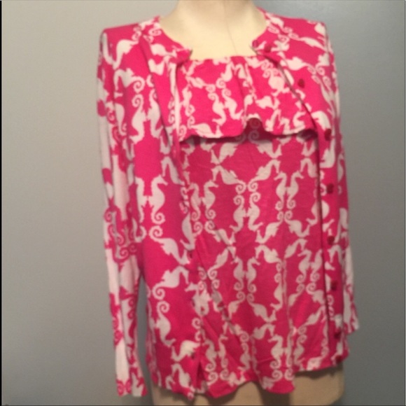 Crown & Ivy seahorse ruffle tube top & sweater - Picture 8 of 8